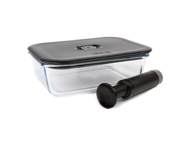 LAVA Glass Vacuum Container 1520ml with handpump