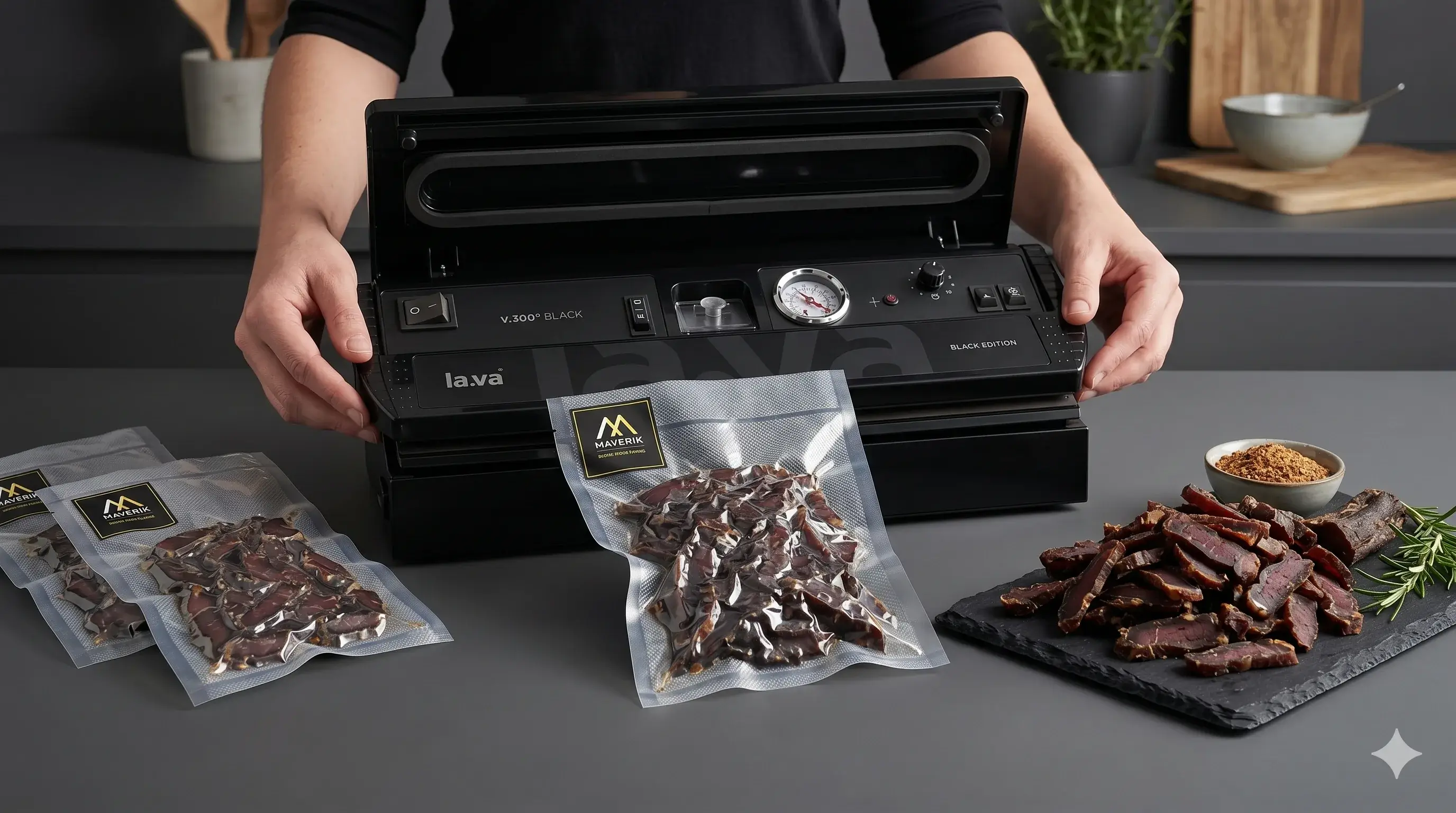 Finished biltong product varieties